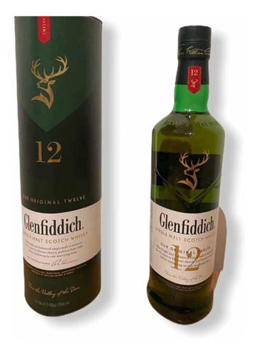 Whisky Glenfiddich 12 Años Con Estuche