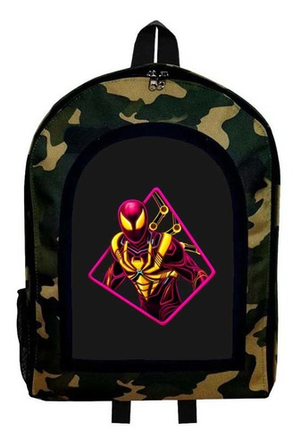 Mochila Camuflada Spider Man Modelo 124