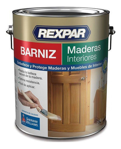 Barniz Interior Satinado Rexpar 1 Lts. Sherwin-williams