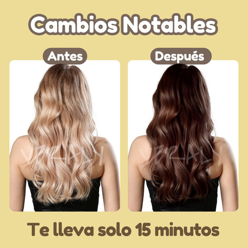 60 Shampoo Tinte Instantáneo Cubre Canas Natural Jengibre