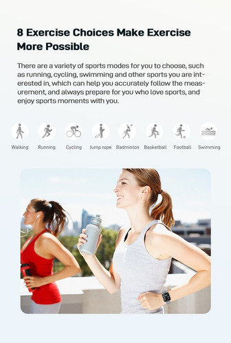 P38 Smartwatch 1.69 Pulgadas Bluetooth Fitness Tracker Hombr