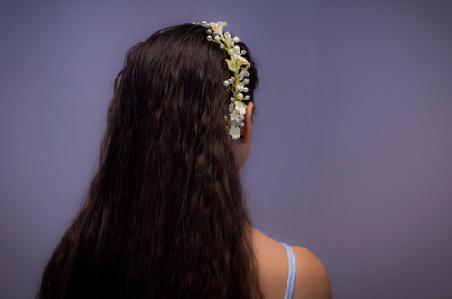 Imagen 7 de 10 de Tocado Diadema Tiara Novia Xv Primera Comunión Inés