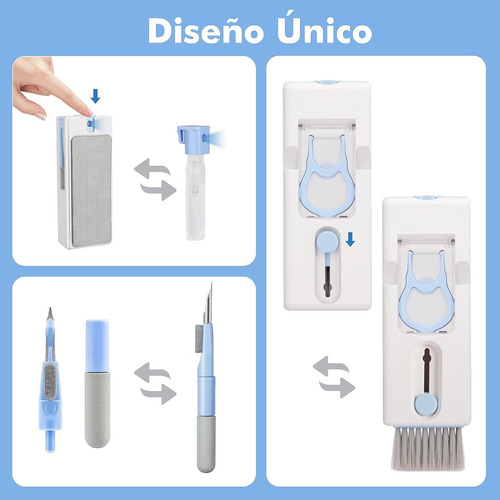 Kit Portatil Cepillo Limpiador Teclado Tablet Multiusos