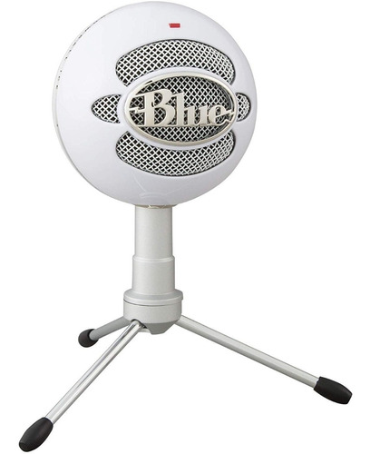 Micrófono Blue Snowball Ice Condensador Cardioide Color Blanco