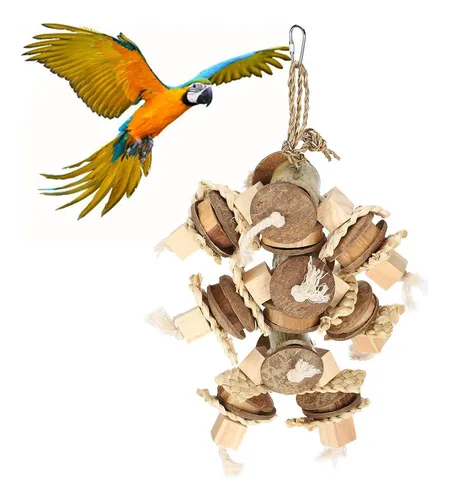 Juguete De Masticación De Loro Zerodis, Pico De Coco De De