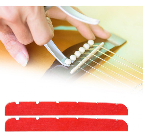 4 X 2 Piezas De Tuerca De Para Guitarra Eléctrica, Rojo