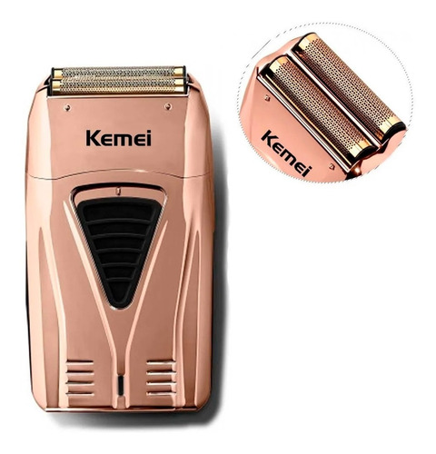 Kemei Km-3384 Rose Gold Afeitadora Shaver Maquina Barbero Cs