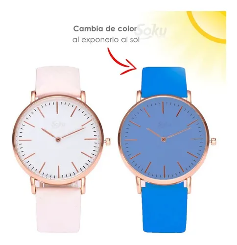Reloj Camaleon Mayoreo Mujer Piel Vinil Moda Dama Calidad