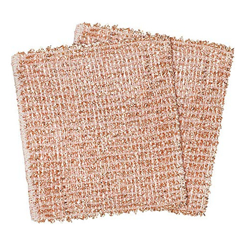 Copper Cleaning Cloth, 2-ply Woven Fiber, Durable And N...