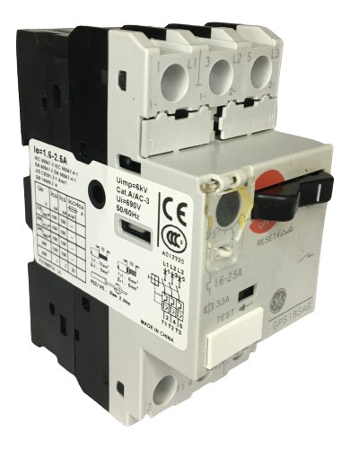 Guardamotor 3x 1,60/2,5a General Electric 100ka Gps1bsag