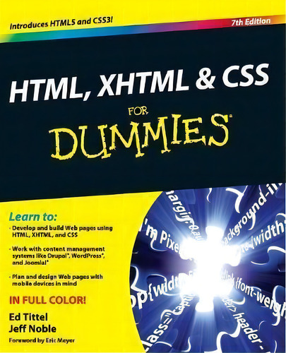 Html, Xhtml And Css For Dummies, De Ed Tittel. Editorial John Wiley & Sons Inc, Tapa Blanda En Inglés