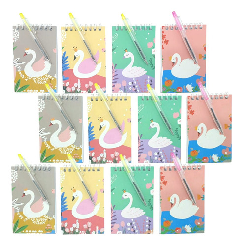 Pack 12 Libretas-block De Notas Mini Con Lápiz Para Sorpresa