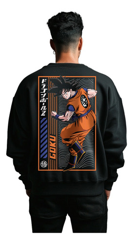 Sudadera Hombre Gokú Pullover Dragon Ball Loose Fit
