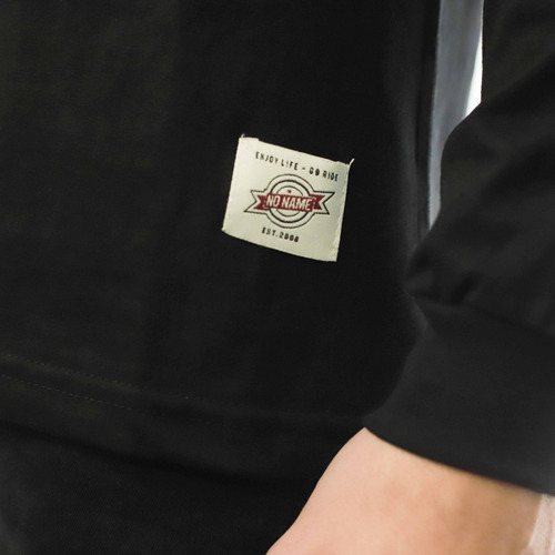 Remera Manga Larga Negro Premium Algodon No Name Skateboard