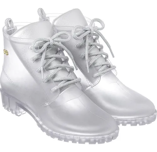 Bota coturno transparente 2025