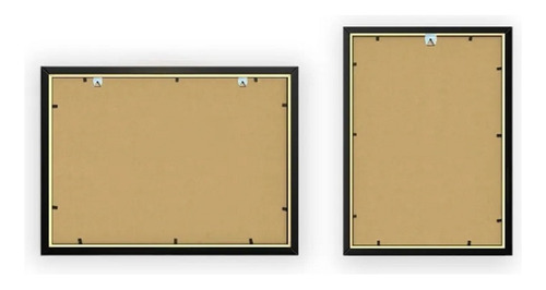 Kit 5 Molduras Quadro A2 Com Vidro Moldura Parede 60x42