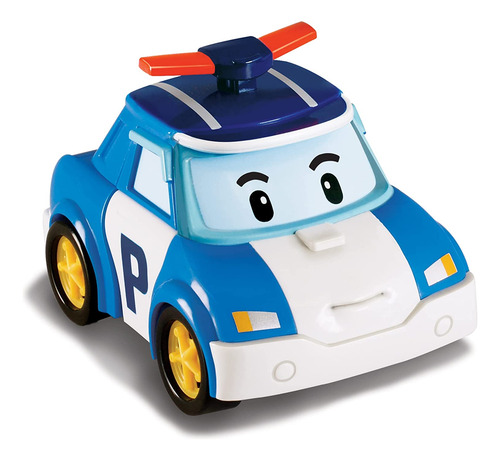 Carro Azul De Policia Que Se Transforma En Robot