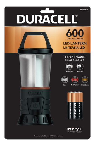 Linterna Farol Led 3aa Incluidas 600 Lumenes Duracell