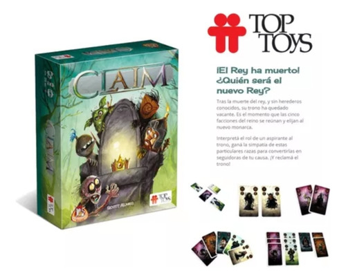 Claim Juego Rol El Rey Ha Muerto ! Cartas Previa Top Toys