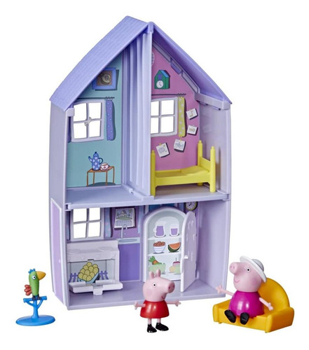 Casa De Peppa Pig Abuela Y Abuelo Con 2 Figuras Y Accesorios