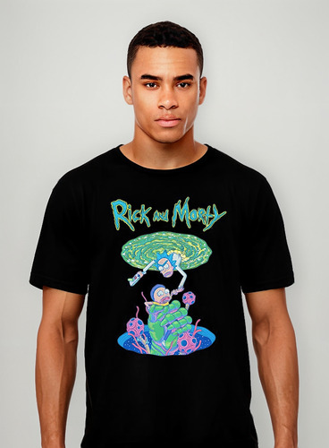 Rick And Morty - Portal Hand - Animacion - Polera