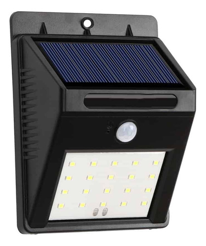 Lampara Solar 20w Con Sensor De Movimiento, Megaluz, Ip65