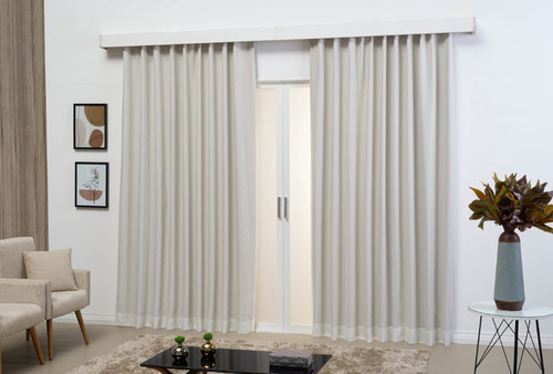 Cortina Blackout Com Voil 12.00x2.80 Para Trilho Suiço Max