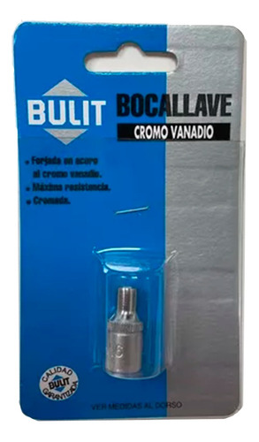 Tubo Bocallave Bulit - 1/4  - 8mm - Cromo Vanadio