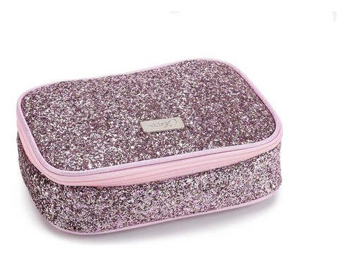 Estojo Box Glitter Escolar Juvenil Casual Escolar Meninas