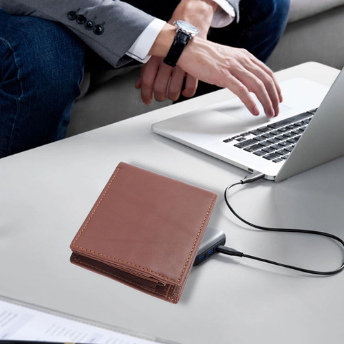 Cartera Para Hombre Lletera Para Hombre Piel Con Rifd