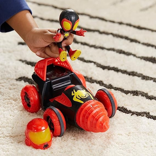 Juguete Spidey Miles Morales Carro De Accion Con Personaje