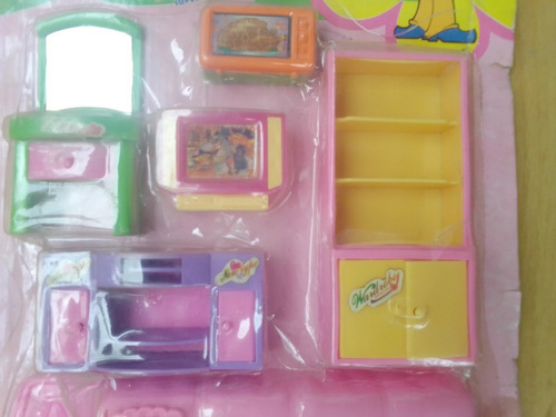 Imagen 2 de 2 de Set Dormitorio Cocina Juguete Regalo Niña Cumpleaños Navidad