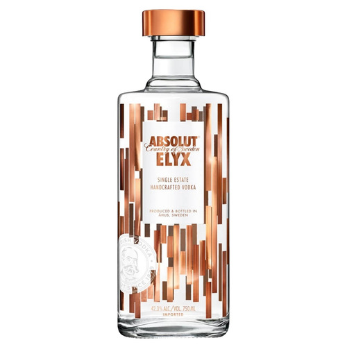 Imagem 1 de 2 de Vodka Destilada Absolut Elyx Garrafa 750ml