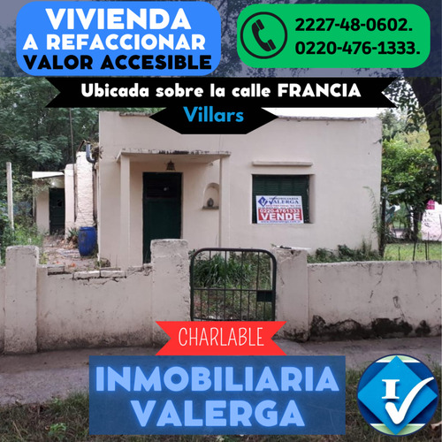 Vivienda A Refaccionar En Venta, Con Valor Rebajado Y Formas De Pago Charlables.