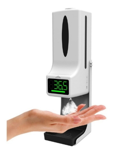 Imagen 1 de 9 de Termometro Dispensador De Alcohol Gel Automatico K9x
