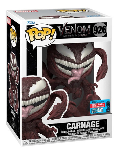 Venom Carnage Marvel Funko Pop! #926 Exclusivo Nycc 2021