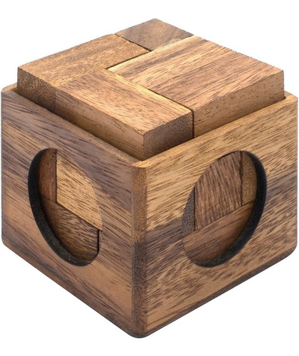 Cube Puzzle: Rompecabezas De Madera Para Adultos Un Rom...