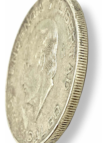 Moneda Plata Hidalgo 10 Pesos 1956 L900 De 28.888 Gr Cápsula (Usado)