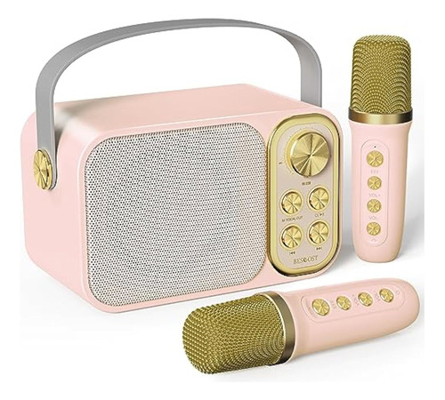 Mini Máquina De Karaoke Para Niños, Con 2