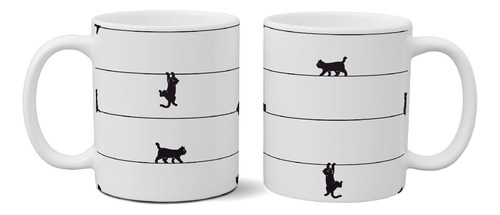 Taza De Cerámica Nordica Gatitos Exclusiva Art F 67