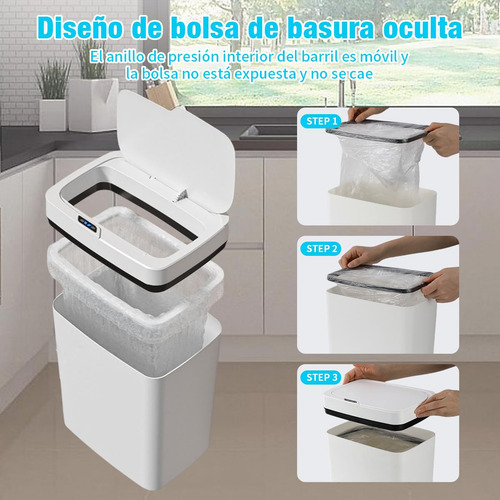 Lixeira Com Sensor Automático Para Banheiro, Lixeira
