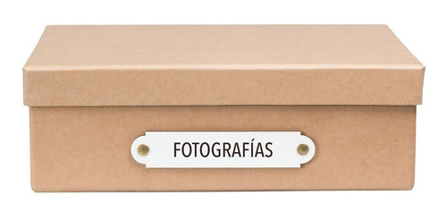 Imagen 3 de 6 de Caja Organizadora Tamaño A4 Fotografías Kraft
