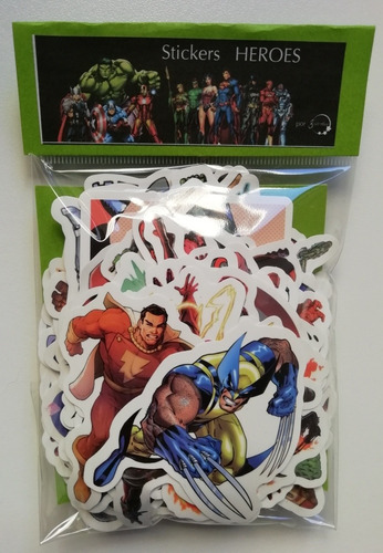 Marvel Dc Y Otros / Stickers Calcomanias 100 Unidades
