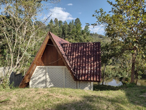 Chácara 1100m² Com 2 Chalés Mobiliados Na Beira Do Lago Entrada + Parcelas Em Juquitiba Região Abençoada! Fácil Acesso