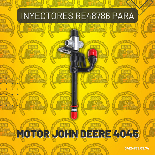 Inyectores Re48786 Para Motor John Deere 4045
