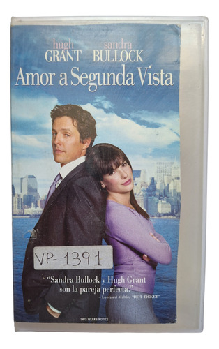 Vhs Original Amor A Segunda Vista Hugh Grant Sandra Bullock*