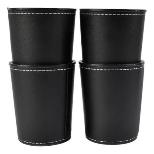 Juego De Mesa Juego De 4 Cachos De Eco Cuero Negro
