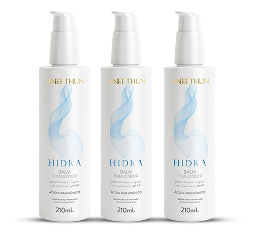 Kit 3 Balm Finalizador Hidra Aneethun 210ml