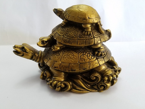 Figura Tortugas Chinas Feng Shui 12x8 Cm