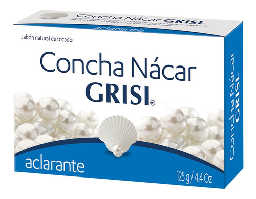 Jabón En Barra Grisi Concha Nácar 125g